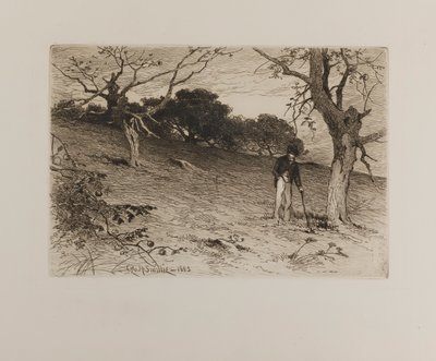 Um antigo pomar da Nova Inglaterra de George H. Smillie