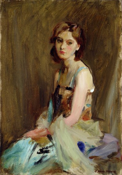 Estudo de uma jovem mulher de George Hall Neale