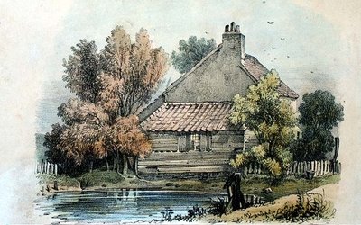 Em Shepherds Bush, Middlesex, pub. 1831 por S & J Fuller (litho) de George Harley