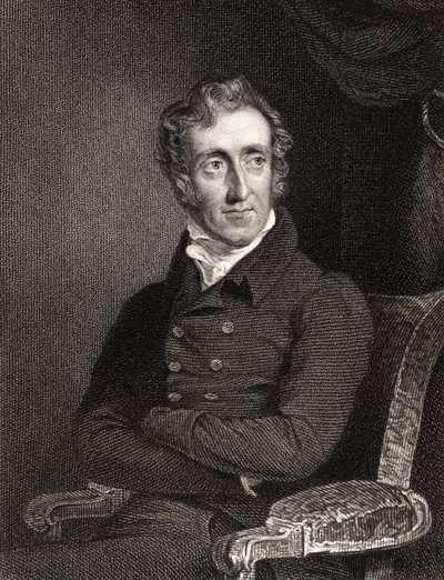 Henry Welbore Agar Ellis, 2º Visconde de Clifden, gravado por Edward Scriven (1775-1841), da National Portrait Gallery, volume II, publicado em 1835 de George Hayter