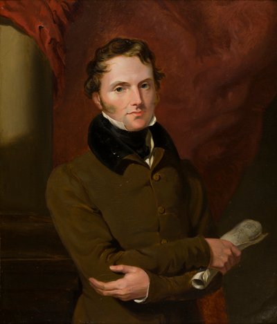 Retrato de Lord John Russell (1792-1878), depois o 1º Conde Russell, c.1812-71 (óleo a bordo) de George Hayter