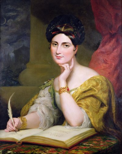 Retrato da Sra. Caroline Norton de George Hayter