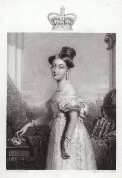 Rainha Vitória aos 18 anos de George Hayter