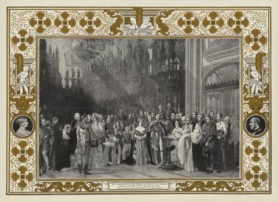 O Batismo do Príncipe de Gales na Capela de São Jorge, Castelo de Windsor, 25 de janeiro de 1842 de George Hayter