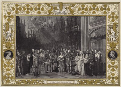 O Batismo do Príncipe de Gales na Capela de São Jorge, Castelo de Windsor, 25 de janeiro de 1842 de George Hayter