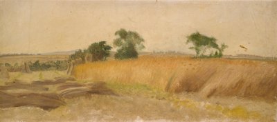 Estudo de um milharal, meados do século 19 de George Heming Mason
