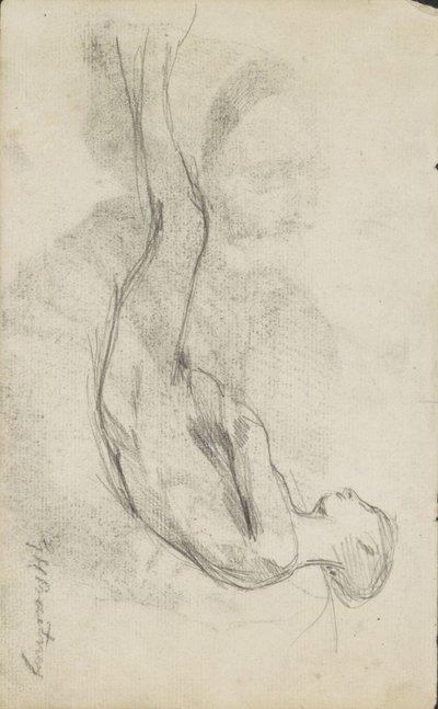 Reclinagem nua de George Hendrik Breitner (signed by artist)