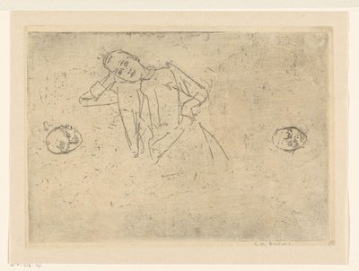Estudar mulher sentada de George Hendrik Breitner (signed by artist)