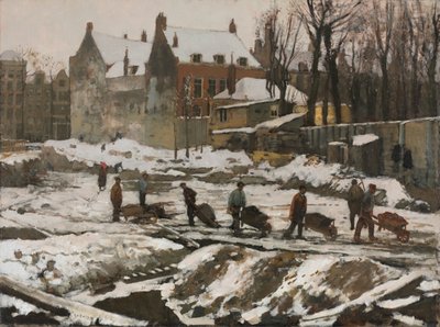 Canteiro de obras em Amsterdã de George Hendrik Breitner