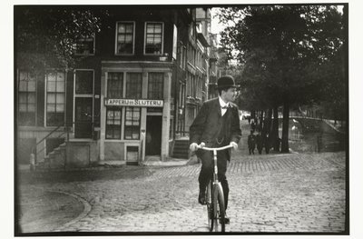 Ciclista no Keizersgracht em Amsterdã de George Hendrik Breitner