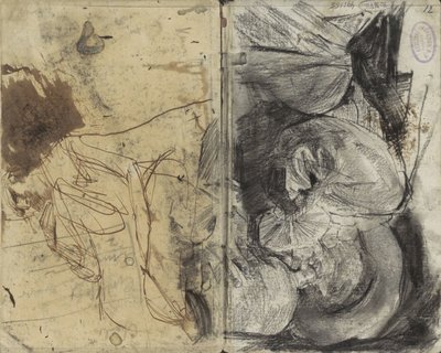 Homem bêbado em roupas do século XVII e um homem sentado de George Hendrik Breitner