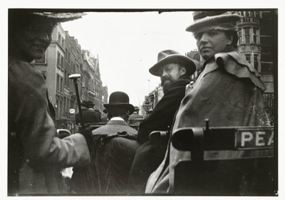 George Breitner e Marius Bauer em uma carruagem em Londres de George Hendrik Breitner