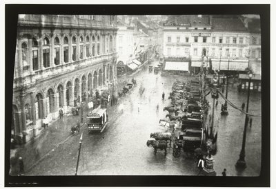 Vista da Estação Norte de Bruxelas e Praça Rogier em Bruxelas de George Hendrik Breitner