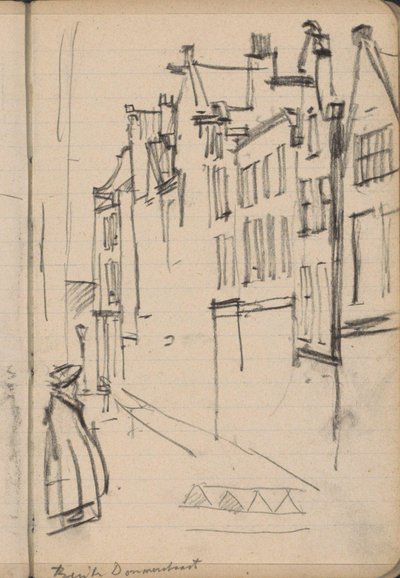 Vista da Buiten Dommersstraat em Amesterdão de George Hendrik Breitner