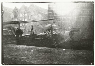 Armazéns de Gouvernement no Brouwersgracht em Amesterdão de George Hendrik Breitner