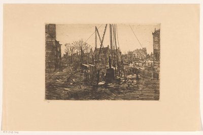 Trabalho de pilha na Raadhuisstraat em Amsterdã de George Hendrik Breitner