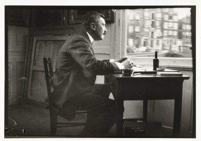 Retrato de Willem Witsen na frente da janela de seu barco de George Hendrik Breitner