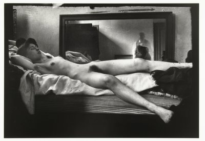 Retrato de um nu feminino com o fotógrafo Breitner no espelho de George Hendrik Breitner