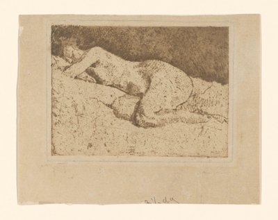 Nu feminino reclinado de George Hendrik Breitner