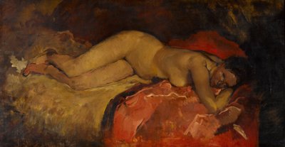Nu reclinado  de George Hendrik Breitner
