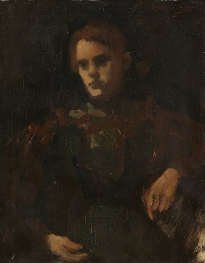 Estudo após o Modelo (Geesje Kwak?) de George Hendrik Breitner
