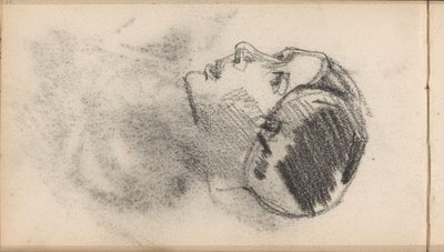 Cabeça de mulher com touca com ferros de orelha de George Hendrik Breitner