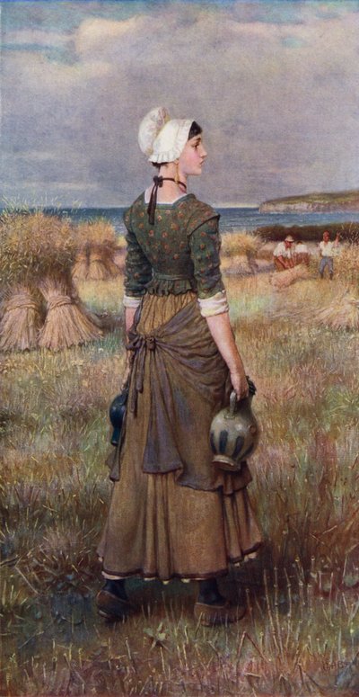 Evangelina (cor litho) de George Henry (after) Boughton