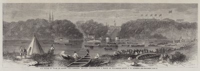 O, príncipe, de, gales, em, canadá, a, lumberers, regatta, ottawa de George Henry Andrews