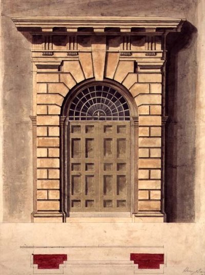 Design para um Palladian Door Surround de George Henry Bailey