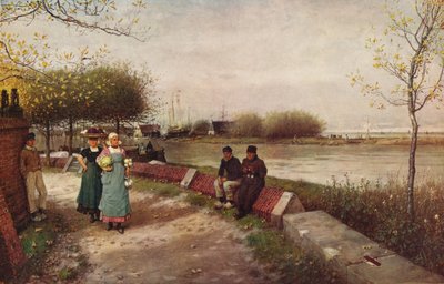 Uma troca de cumprimentos, c1900 de George Henry Boughton