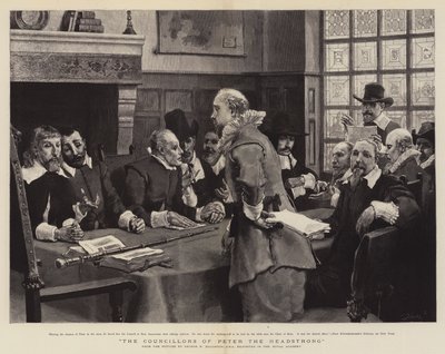 Os conselheiros de Pedro, o teimoso de George Henry Boughton
