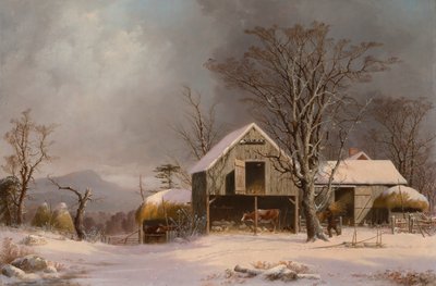 Cena de Inverno na Nova Inglaterra de George Henry Durrie