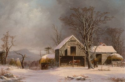 Cena de Inverno na Nova Inglaterra de George Henry Durrie