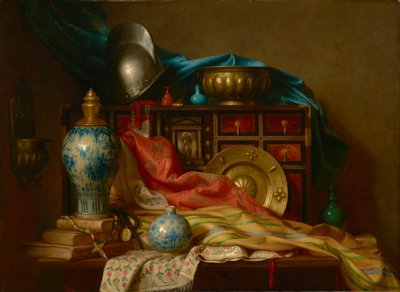 Bric-a-Brac de Damasco, Roma e Sevilha 1880 (óleo sobre tela) de George Henry Hall