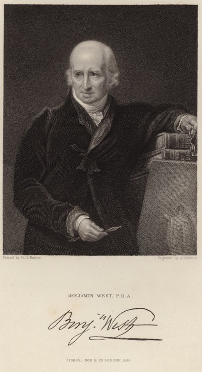 Retrato de Benjamin West de George Henry Harlow