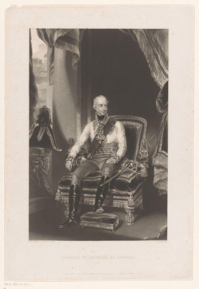 Retrato de Francisco II José Carlos, imperador romano-alemão
Francisco 1º Imperador da Áustria (título sobre o objecto) de George Henry Phillips