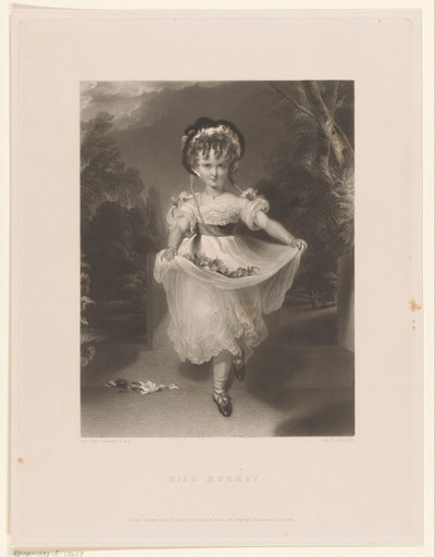 Portret de Louisa Georgina Augusta Anne Murray Miss Murray (título no objeto) de George Henry Phillips