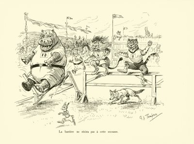 A barreira não resistiu ao choque (litografia) de George Henry Thompson