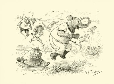 Animais nos Jogos Olímpicos (litografia) de George Henry Thompson