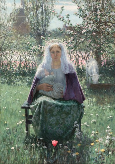 A Mãe Santíssima, 1892. de George Hitchcock