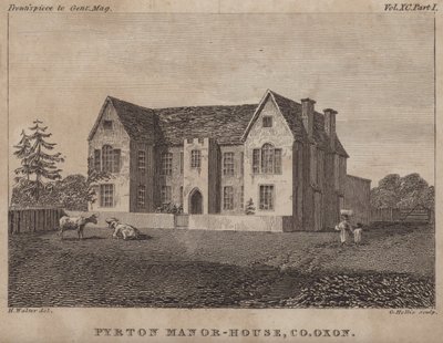 Pyrton Manor House, Oxfordshire (gravura) de George Hollis