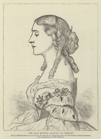 A imperatriz tardia Augusta da Alemanha de George Housman Thomas
