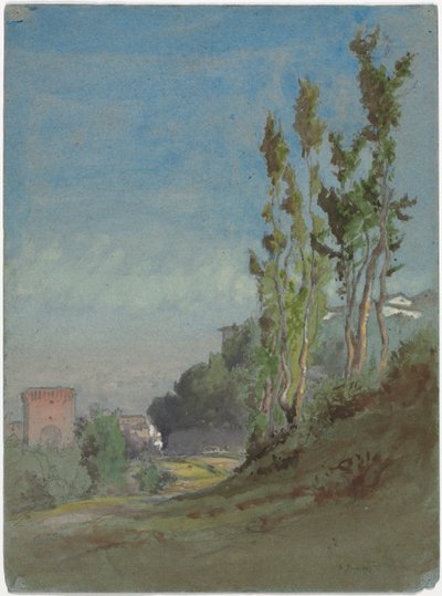 Albano, Itália, c. 1872. de George Inness