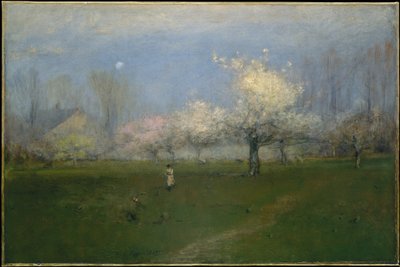 Flores da primavera, Montclair, Nova Jérsia de George Inness