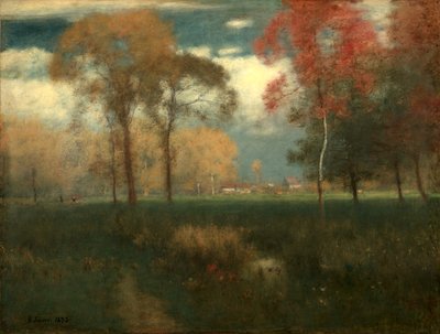 Dia ensolarado de outono de George Inness