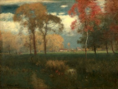 Dia ensolarado de outono, 1892. de George Inness