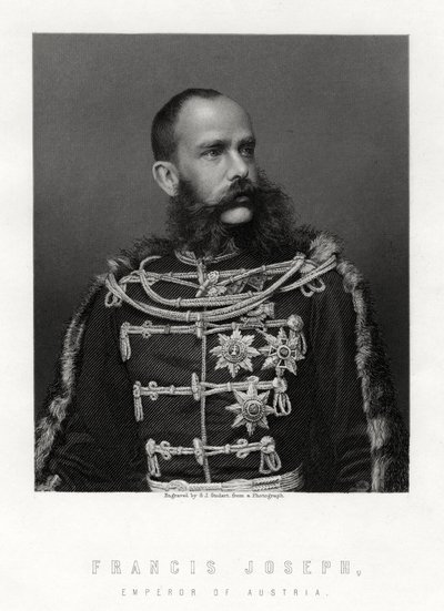 Francis Joseph, imperador da Áustria, século XIX. de George J. Stodart