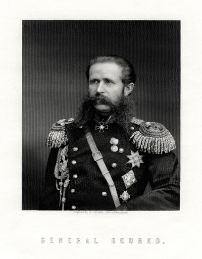 Iosif Vladimirovich Gurko, marechal de campo russo, século XIX de George J. Stodart