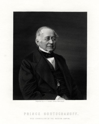 Príncipe Gorchakov, diplomata russo, século XIX de George J. Stodart