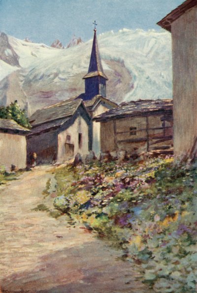 The Village of Tour (cor litho) de George Jackson Flemwell